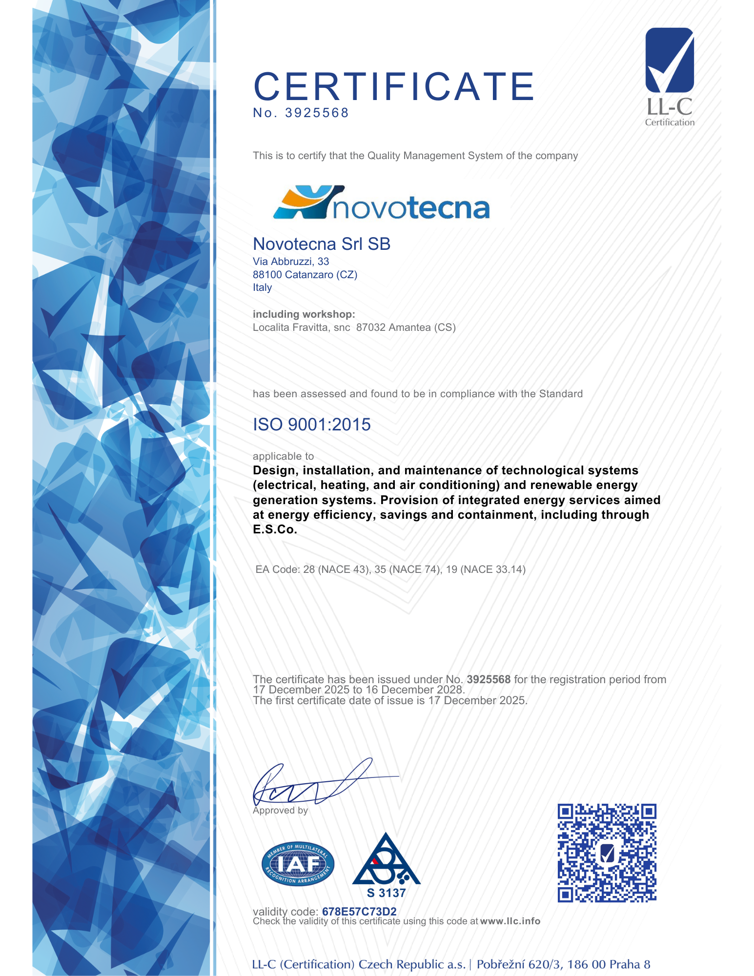 Certificazione ISO9001